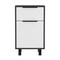 Tuhome Kaia Z Nightstand, One Drawer, One Cabinet, Four Legs, Superior Top, Smokey Oak/White CIB7915 - alternate 6
